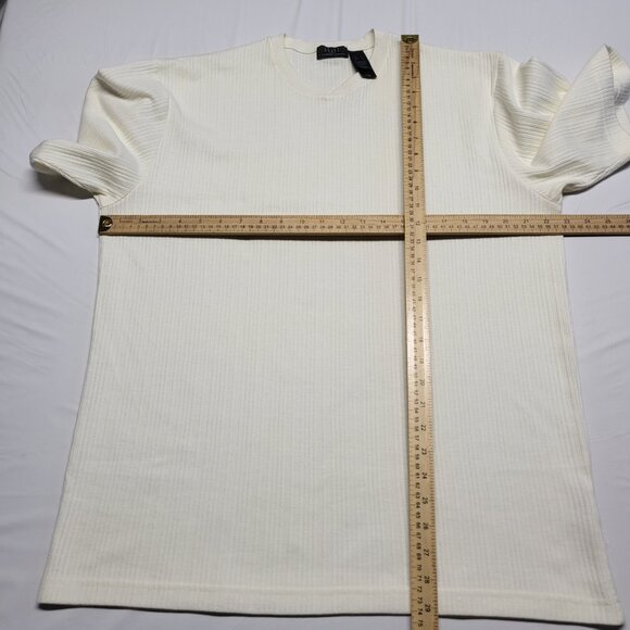 Crazy Horse Claiborne T Shirt Rib Knit Mens Large Combed Cotton Made in Peru - Picture 11 of 13